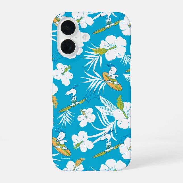 Funda Para iPhone 16 Snoopy Brooklyn Beach Pattern (Reverso )
