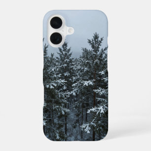 Funda Para iPhone 16 Snowy Treetops Winter Forest Phone Case
