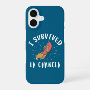 Funda Para iPhone 16 Sobreviví La Chancla Chiste Divertido de Madre Mex