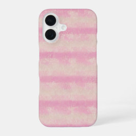 Funda Para iPhone 16 Soft Pink Stripe Phone Case