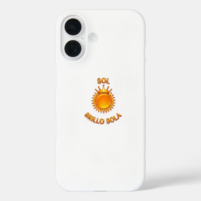 Funda para iPhone 16 Sol Brillo Sola – Protección  (Reverso )