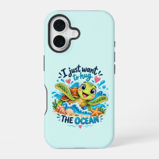 Funda Para iPhone 16 Sólo Quiero Abrazar el Océano – Tortuga Marina Ado
