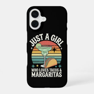 Funda Para iPhone 16 Sólo Una Chica Que Ama Los Tacos Y La Margarita Me