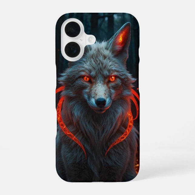 Funda Para iPhone 16 Sombra Kitsune (Reverso )