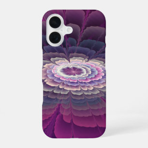 Funda Para iPhone 16 Sorprendente Flor Colorido Resumen Arte Fractal Ro