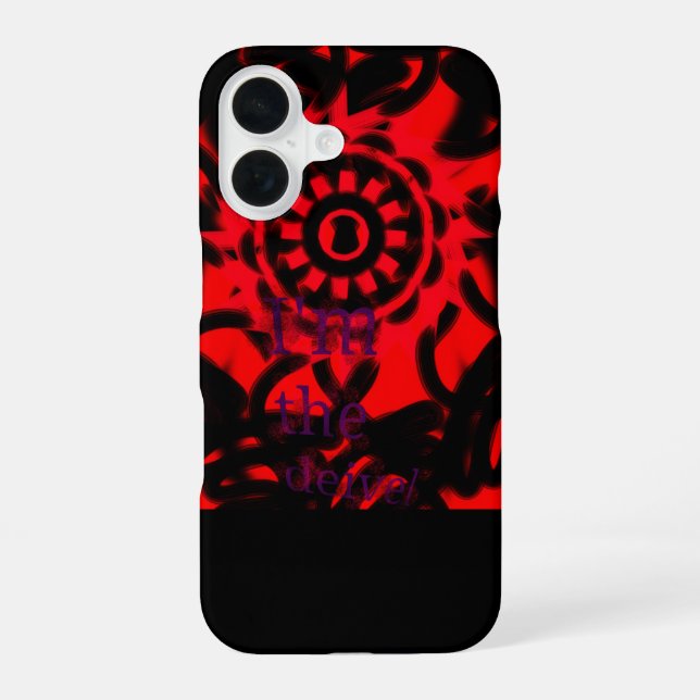 Funda Para iPhone 16 Soy el diablo  (Reverso )