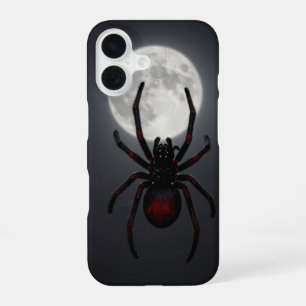 Funda Para iPhone 16 Spider and Full Moon Dark Gothic Case