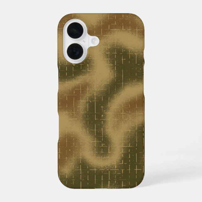 Funda Para iPhone 16 Spray Pintado Tactical Camo Pattern Brown (Reverso )