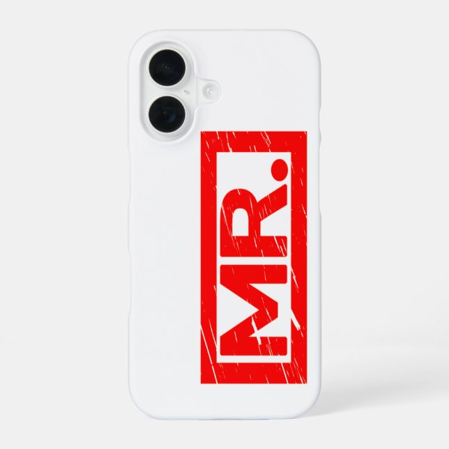 Funda Para iPhone 16 Sr. Stamp (Reverso )