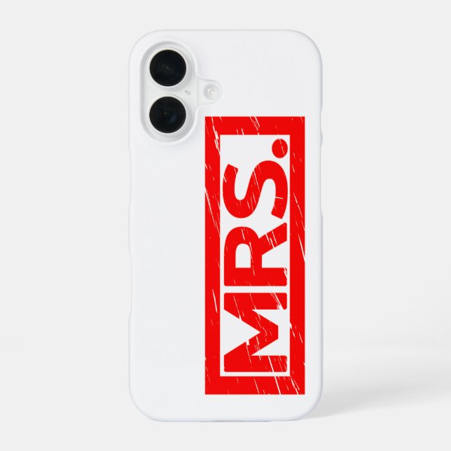 Funda Para iPhone 16 Sra. Stamp (Reverso )