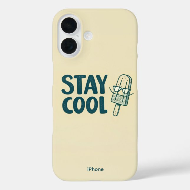 Funda para iPhone 16 Stay Cool Vibes (Reverso )