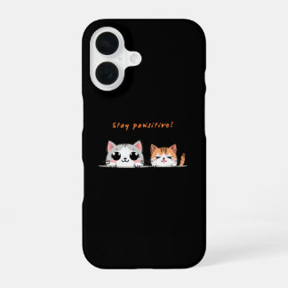 Funda Para iPhone 16 Stay pawsitive