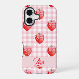 Funda Para iPhone 16 Strawberry Personalized iPhone Case