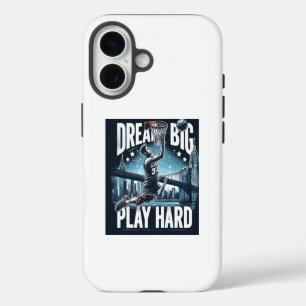 Funda Para iPhone 16 Sueña en Grande, Juega Duro