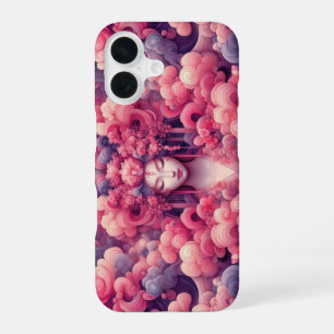 Funda Para iPhone 16 Sueño abstracto oriental nubes rosadas de Geisha