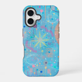 Funda Para iPhone 16 Sueño de Pasteles Azules Abstracto