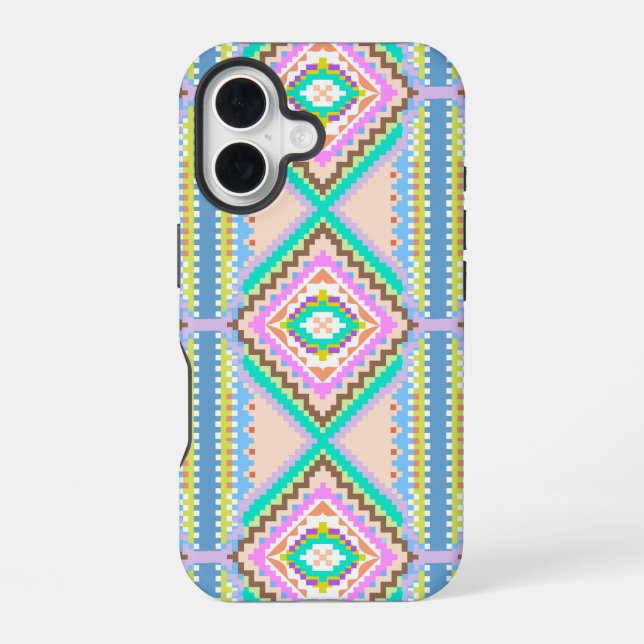 Funda Para iPhone 16 Sueño Pastel Eléctrico Caleidoscopio (Reverso )