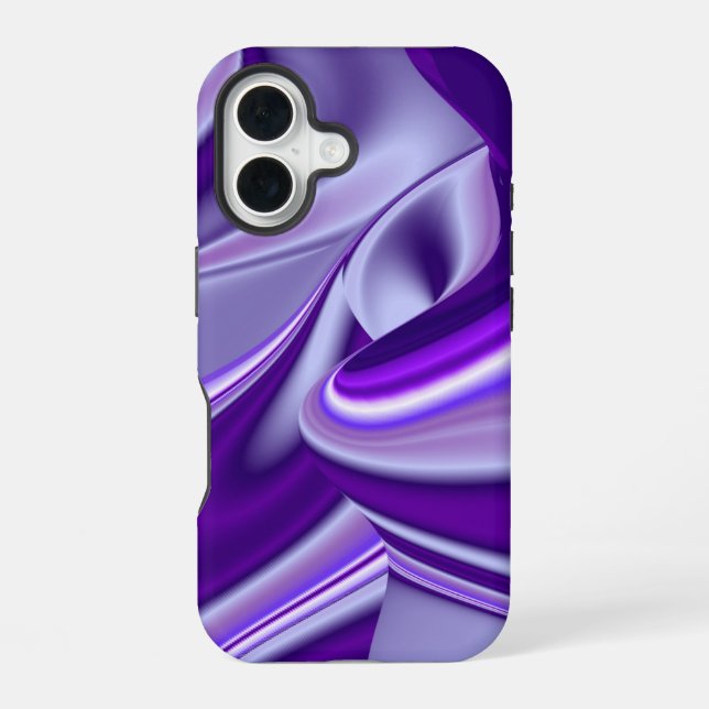 Funda Para iPhone 16 Sueños de Arcoíris de Flor Morada (Reverso )