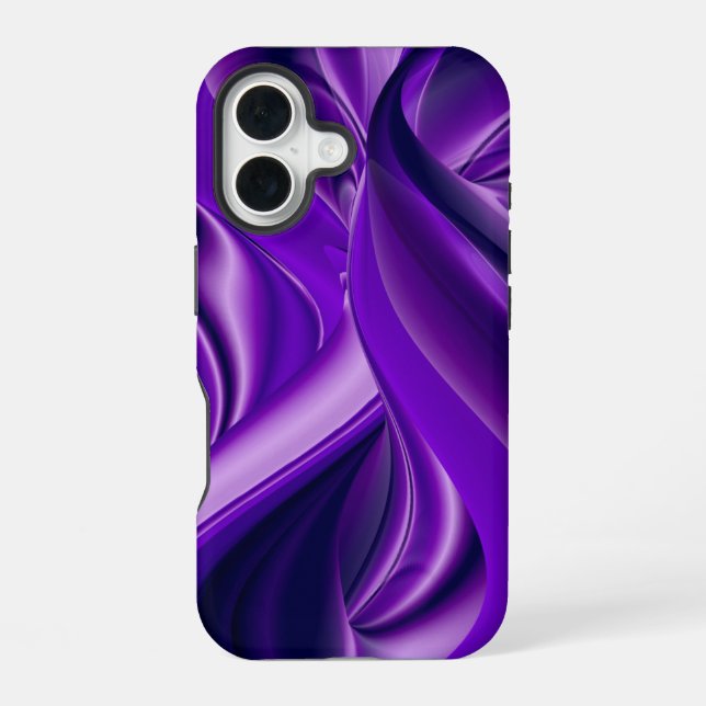 Funda Para iPhone 16 Sueños de Arcoíris de Flor Morada (Reverso )