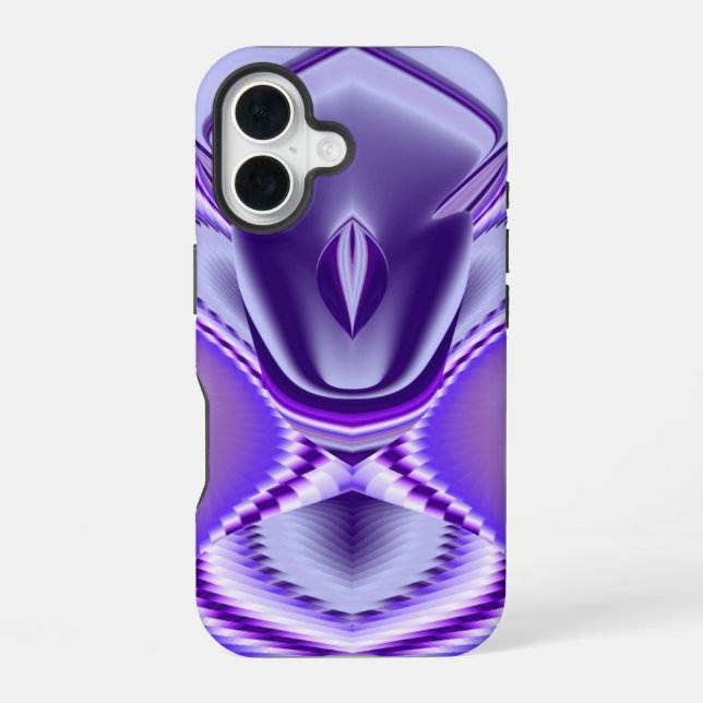 Funda Para iPhone 16 Sueños de Arcoíris de Flor Morada (Reverso )