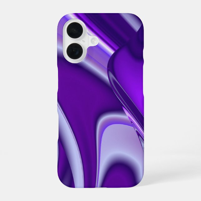 Funda Para iPhone 16 Sueños de Arcoíris de Flor Morada (Reverso )
