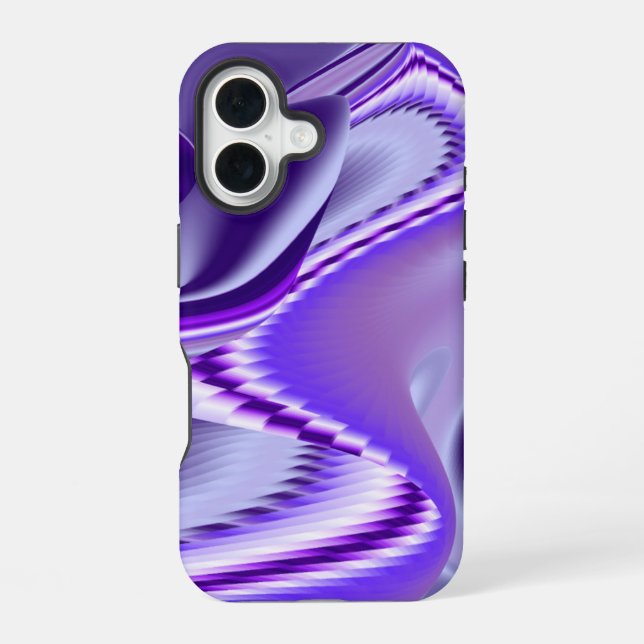Funda Para iPhone 16 Sueños de Arcoíris de Flor Morada (Reverso )