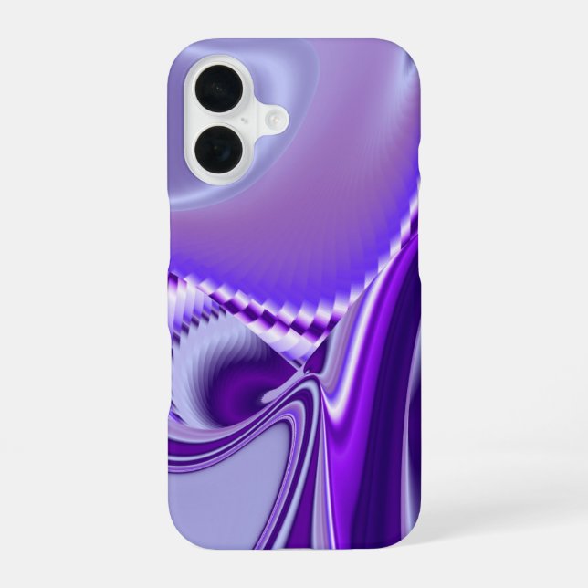 Funda Para iPhone 16 Sueños de flores moradas (Reverso )
