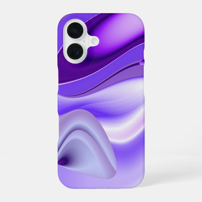 Funda Para iPhone 16 Sueños de flores moradas (Reverso )