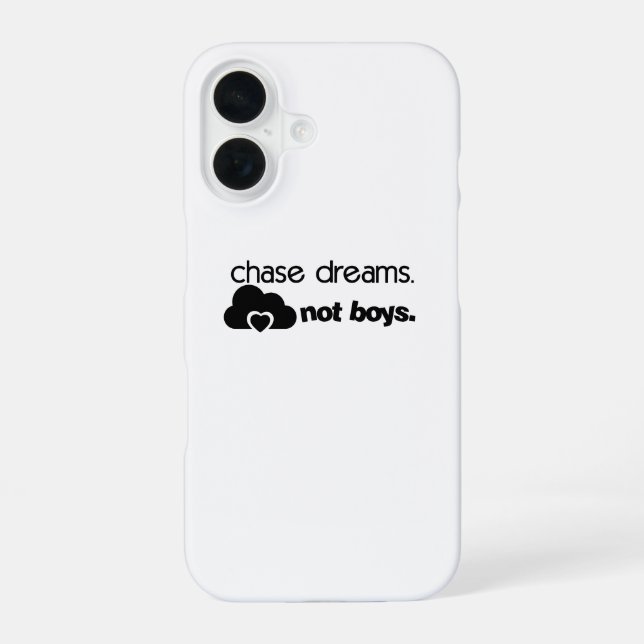 Funda Para iPhone 16 Sueños de persecución, no niños (Reverso )