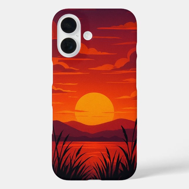 Funda para iPhone 16 Sunset (Reverso )