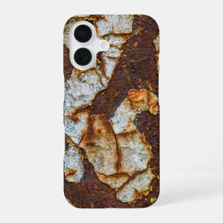 Funda Para iPhone 16 Superficie metalizado rodada con descascarillado