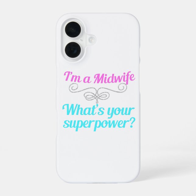 Funda Para iPhone 16 Superheroe Partera Adorable (Reverso )
