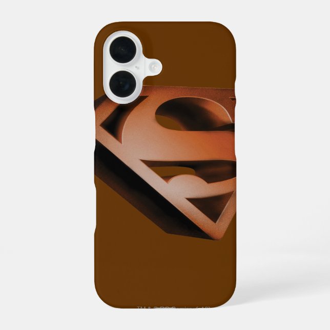 Funda Para iPhone 16 Superman S-Shield | 3D Grainy Logo (Reverso )