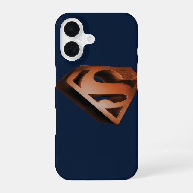 Funda Para iPhone 16 Superman S-Shield | 3D Grainy Logo (Reverso )