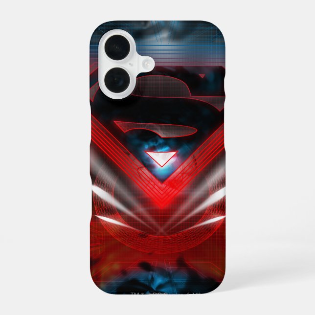 Funda Para iPhone 16 Superman Stylized | Futuristic Logo (Reverso )