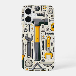 Funda Para iPhone 16 Surtido de herramientas de bricolaje