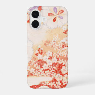 Funda Para iPhone 16 Susurro de Sakura: Diseño de Textiles Japoneses