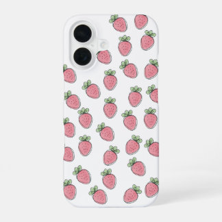 Funda Para iPhone 16 Sweet Strawberry Print