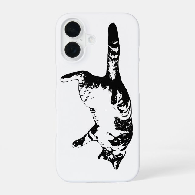 Funda Para iPhone 16 Tabby Esquema, Calma Mínima (Reverso )