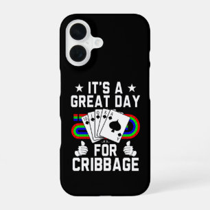 Funda Para iPhone 16 Tablero de Cribbage Divertido para Jugador de Cart