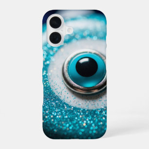 Funda Para iPhone 16 Talismán de vidrio con brillo de ojo maligno