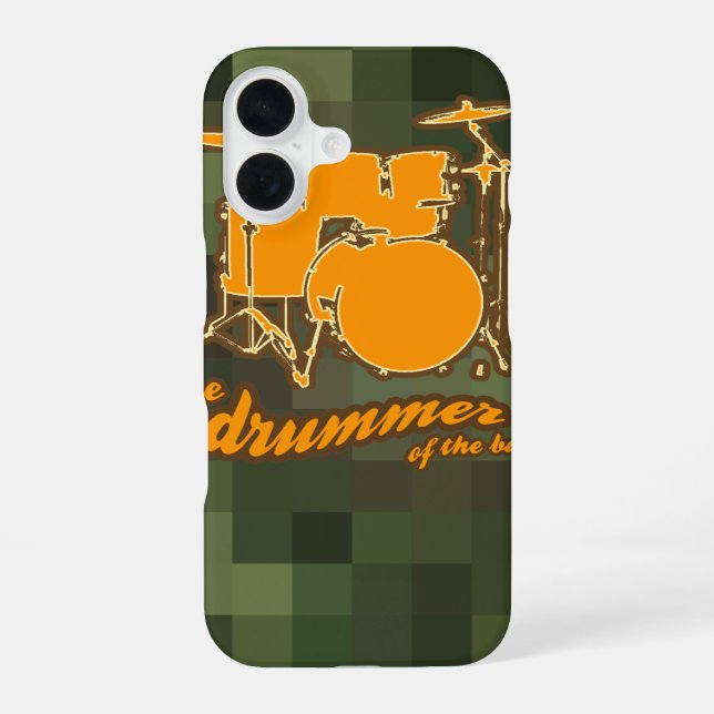 Funda Para iPhone 16 tambor de percusión (Reverso )