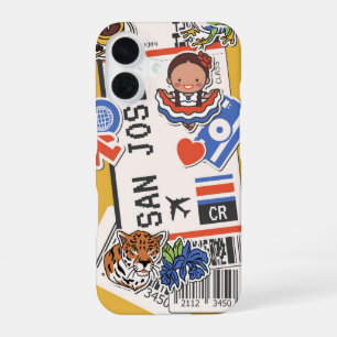 Funda Para iPhone 16 Tarjeta de Embarque de San José – Cultura y Viajes