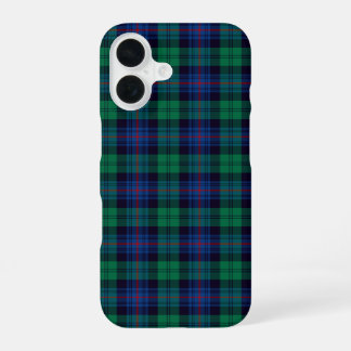 Funda Para iPhone 16 Tartan Armstrong Azul Real y Verde a Cuadros