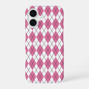 Funda Para iPhone 16 Tartan de los 70 Rosa Dedito