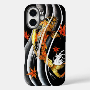 Funda Para iPhone 16 Tatuaje de pez koi dorado japonés oriental genial
