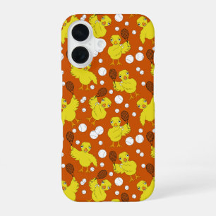 Funda Para iPhone 16 Taza con patrón de pollita de tenis