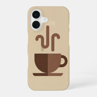 Funda Para iPhone 16 Taza de Café Minimalista Vintage