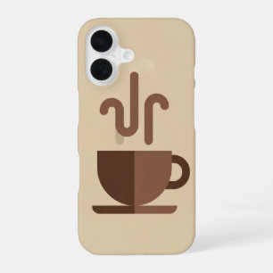 Funda Para iPhone 16 Taza de café minimalista vintage
