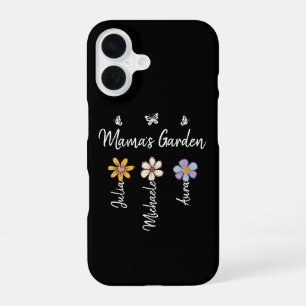 Funda Para iPhone 16 Taza de flores de nacimiento personalizadas con no